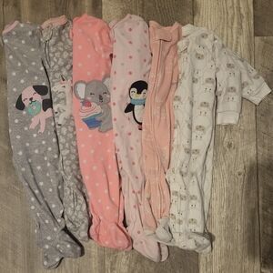 6 Footie Pajamas